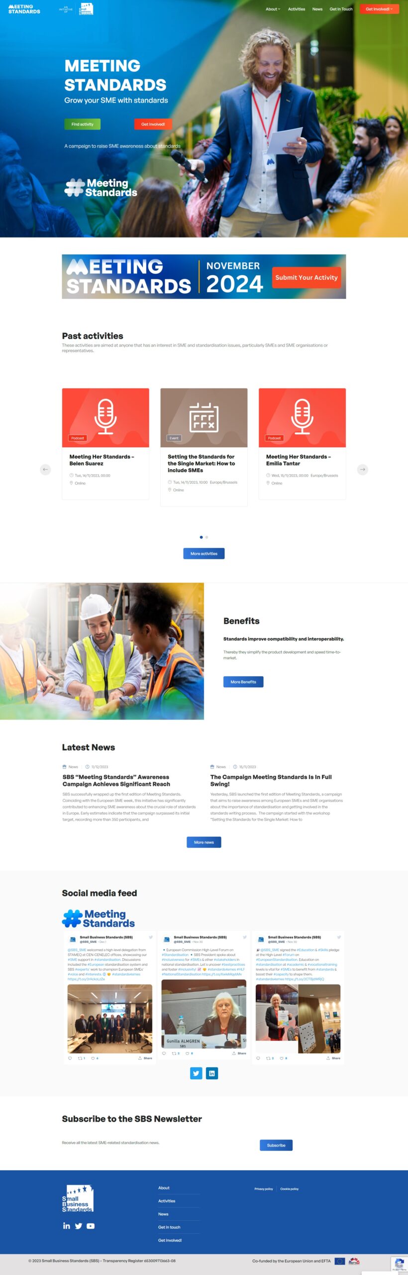 Meeting Standards homepage