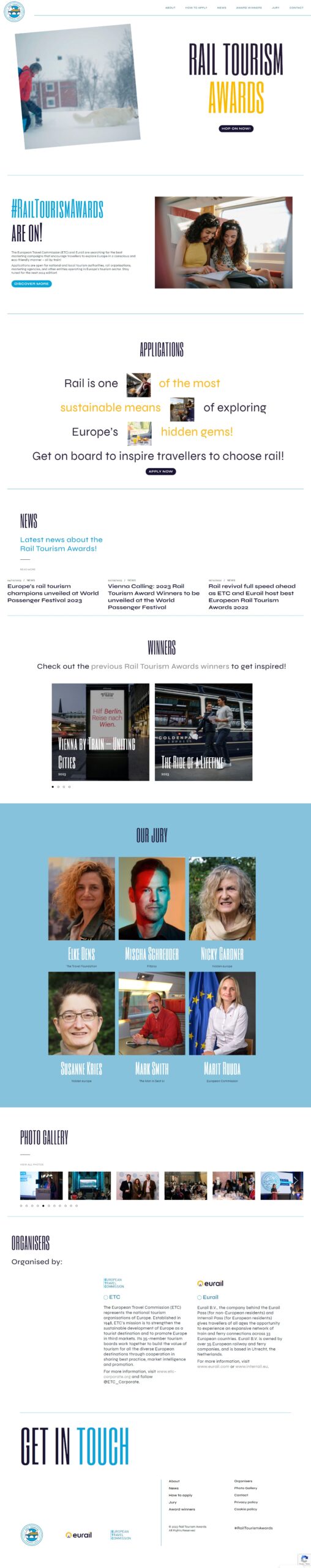 RTA homepage screenshot