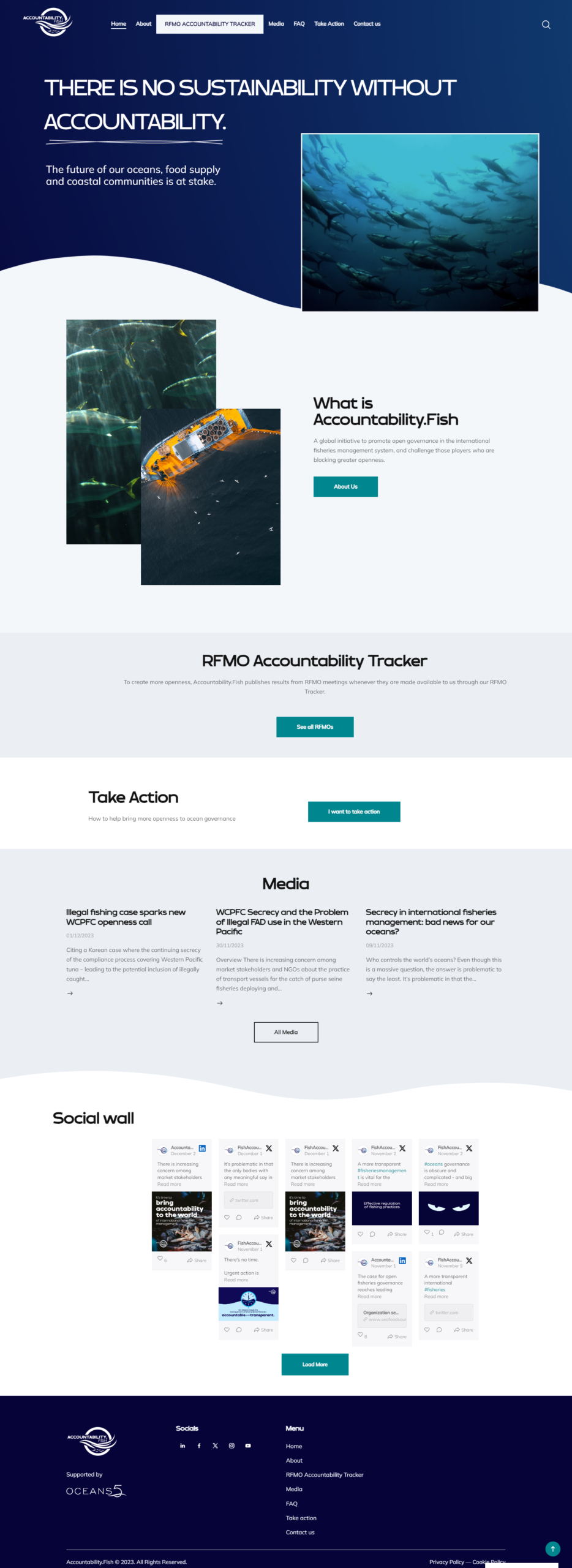Accountability.Fish homepage screenshot