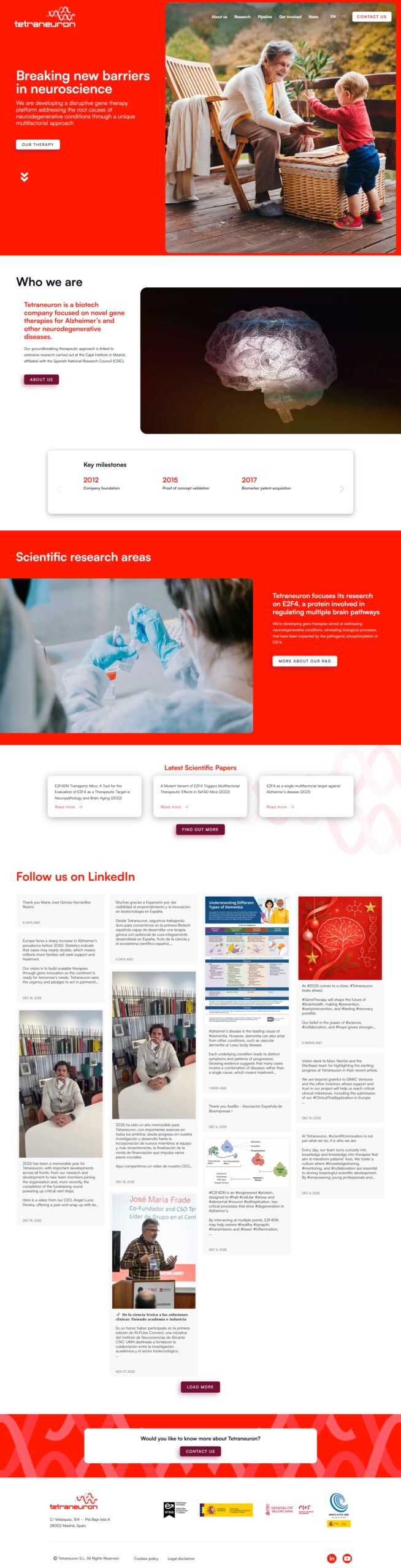 Tetraneuron - homepage English